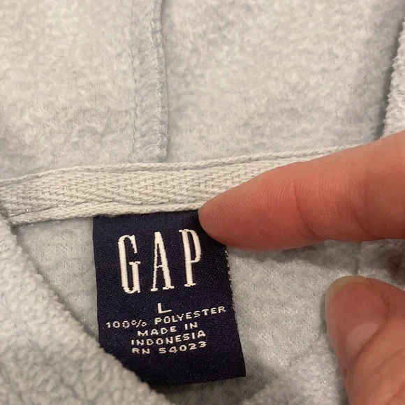 Baby blue Gap Pullover Hoodie - Picture 3 of 8